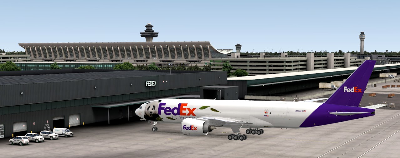 FedEx 777 ready to depart
